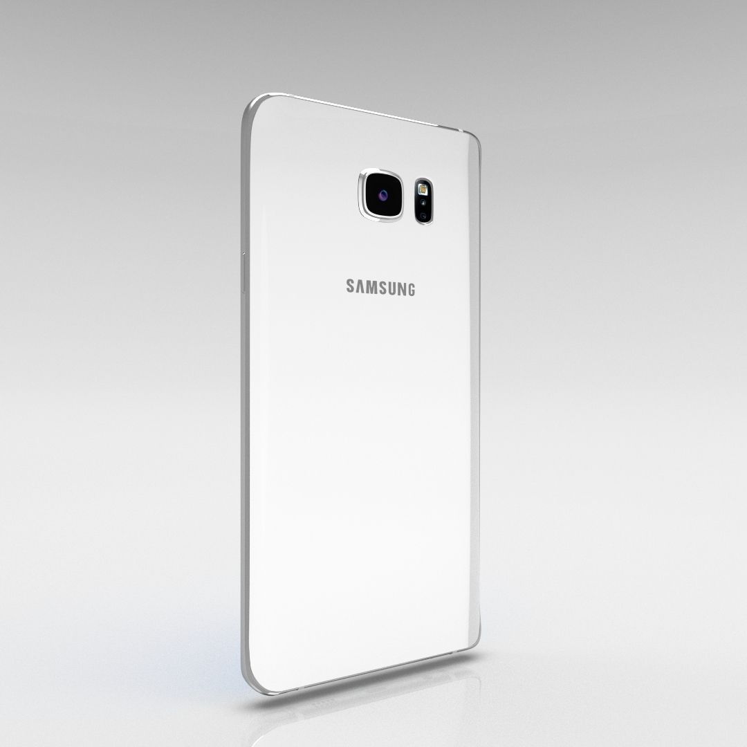 Samsung Galaxy Note 5 White Pearl 3D model_4