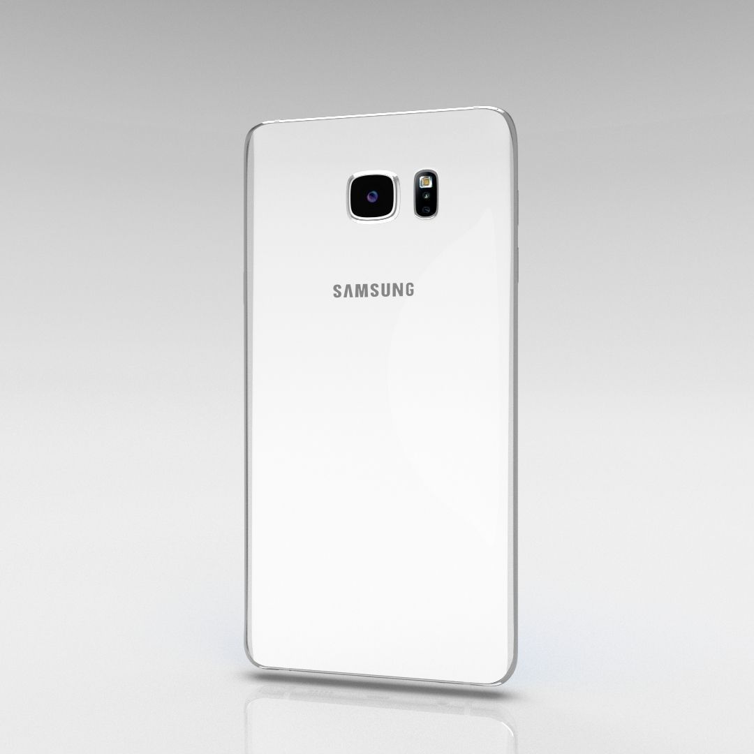 Samsung Galaxy Note 5 White Pearl 3D model_6