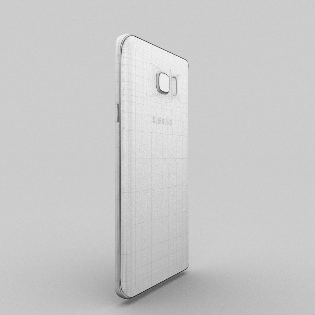 Samsung Galaxy Note 5 White Pearl 3D model_13