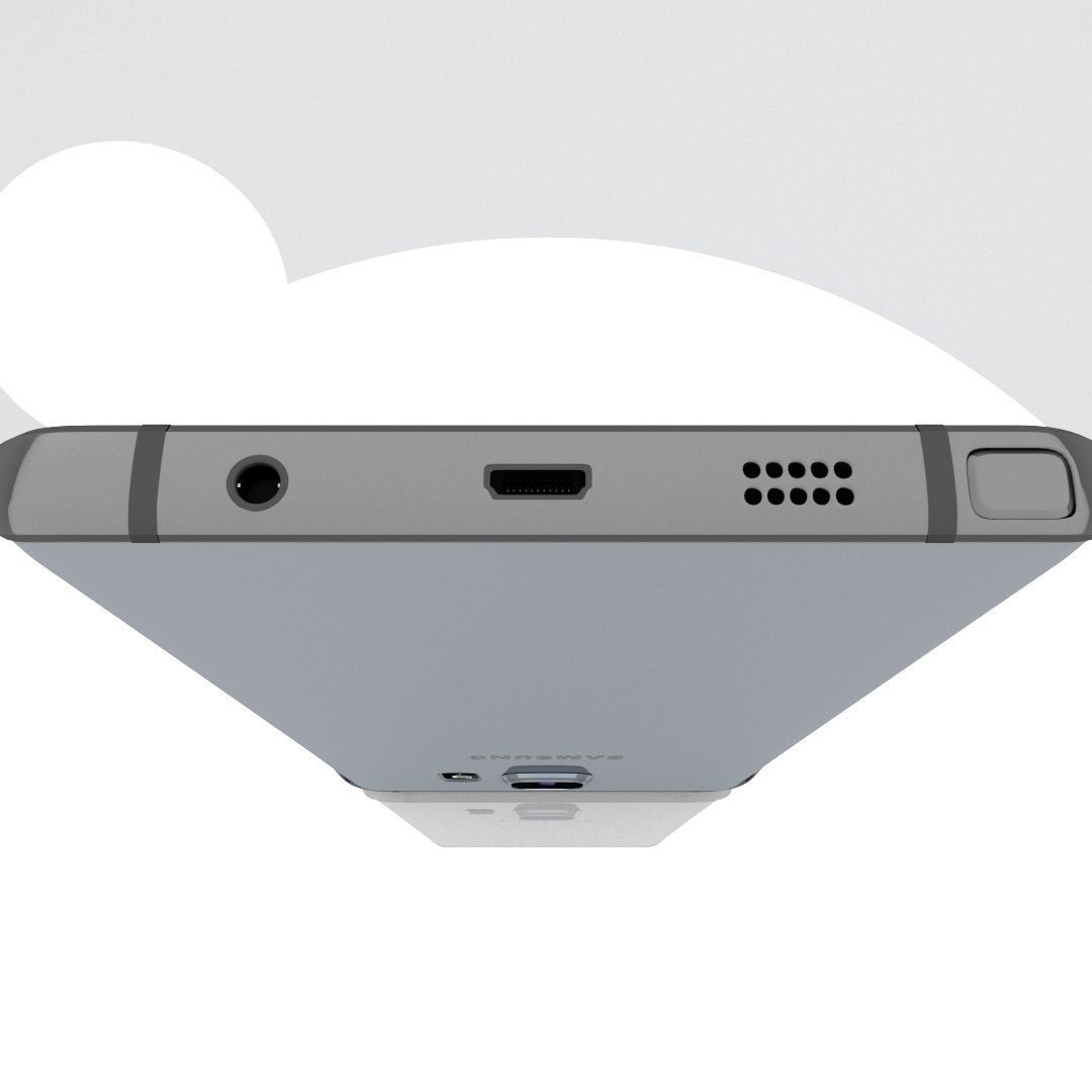 Samsung Galaxy Note 5 White Pearl 3D model_8