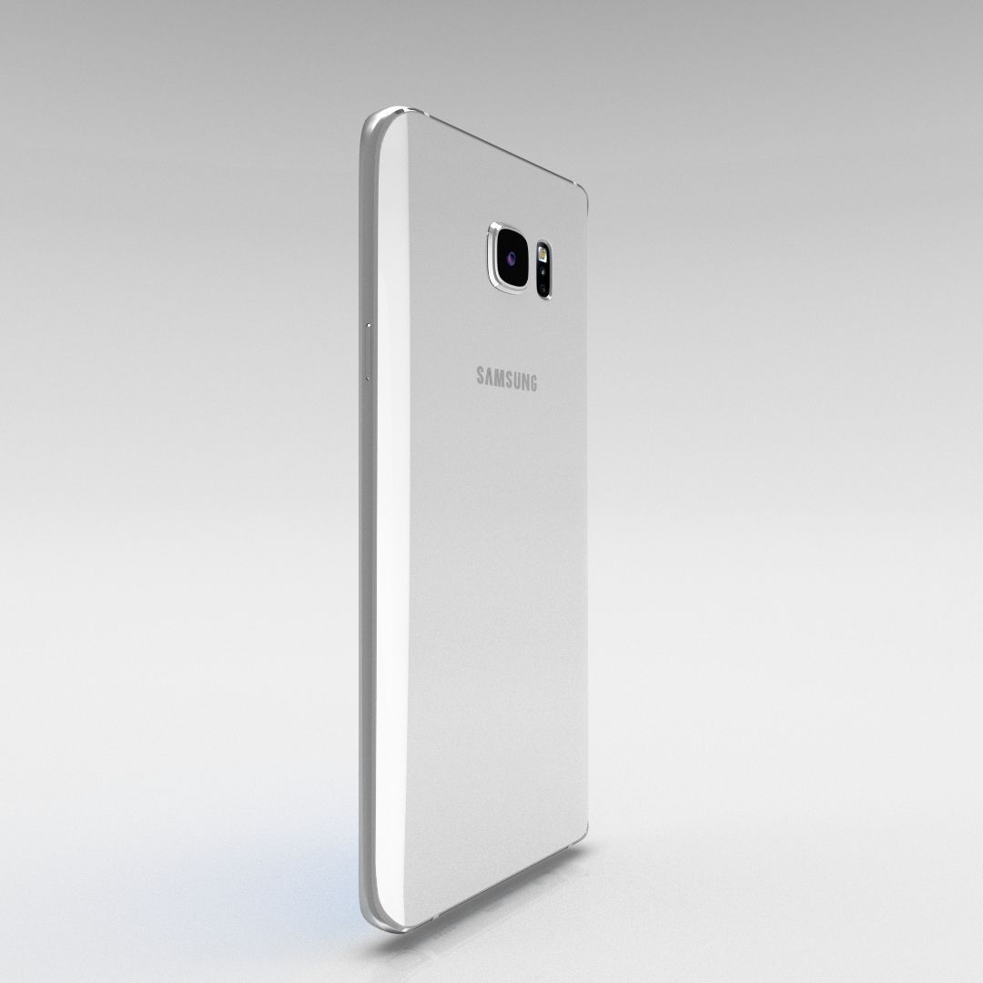 Samsung Galaxy Note 5 White Pearl 3D model_19