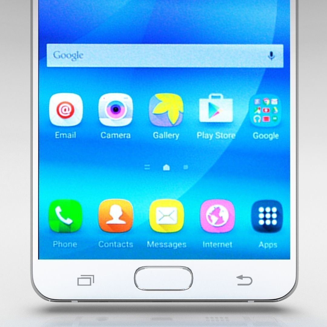 Samsung Galaxy Note 5 White Pearl 3D model_5