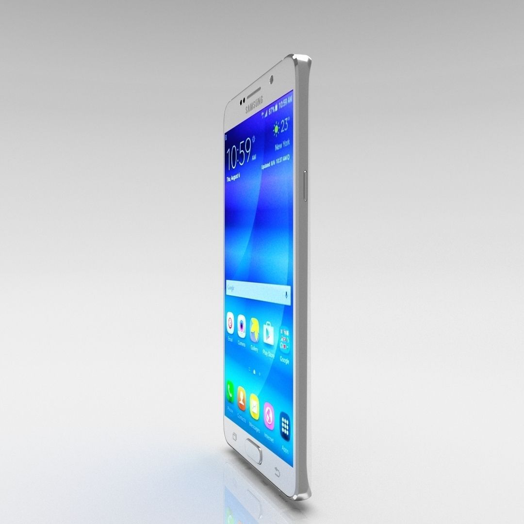 Samsung Galaxy Note 5 White Pearl 3D model_31