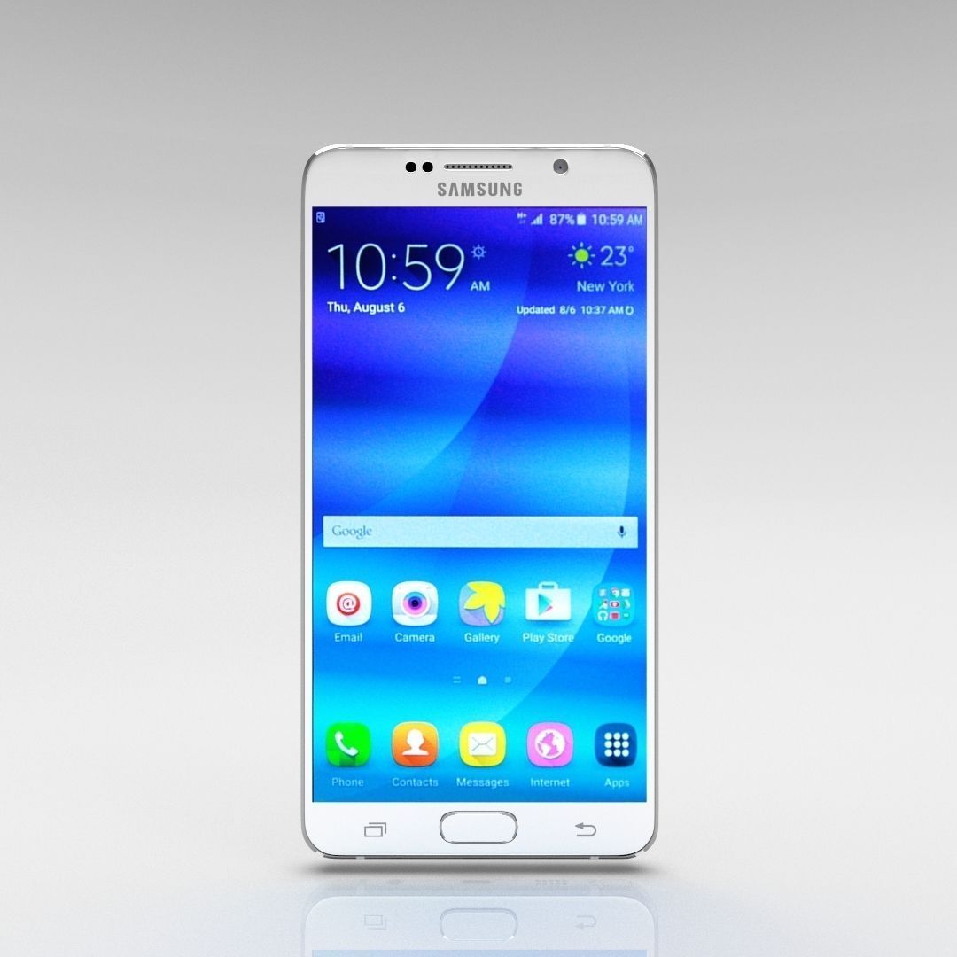 Samsung Galaxy Note 5 White Pearl 3D model_30