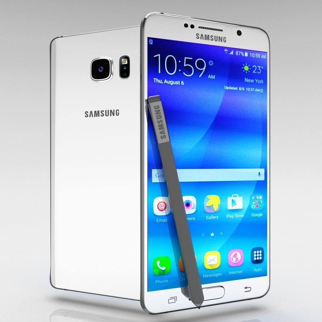 Samsung Galaxy Note 5 All Color Pack 3D model_3