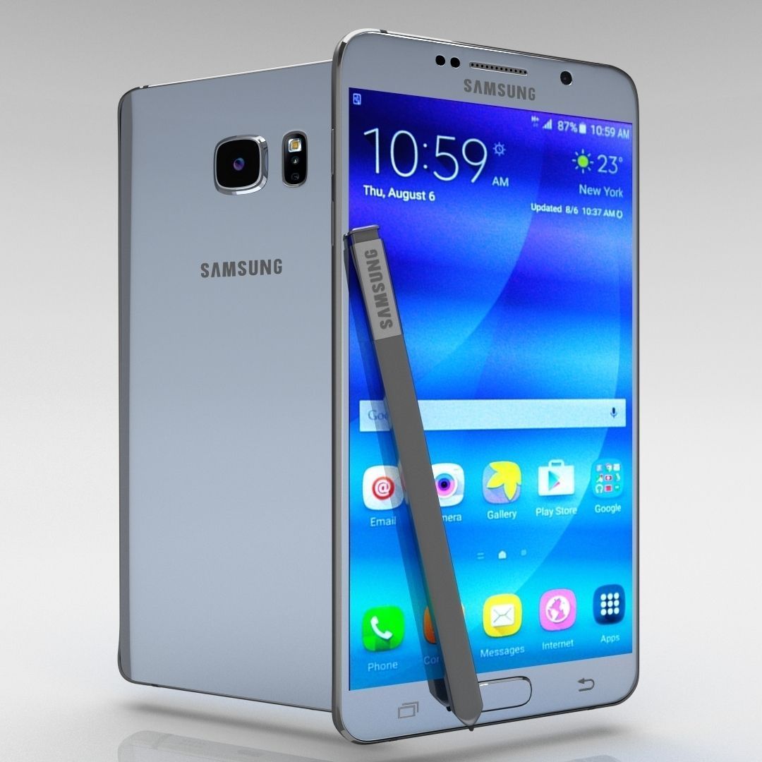 Samsung Galaxy Note 5 All Color Pack 3D model_2