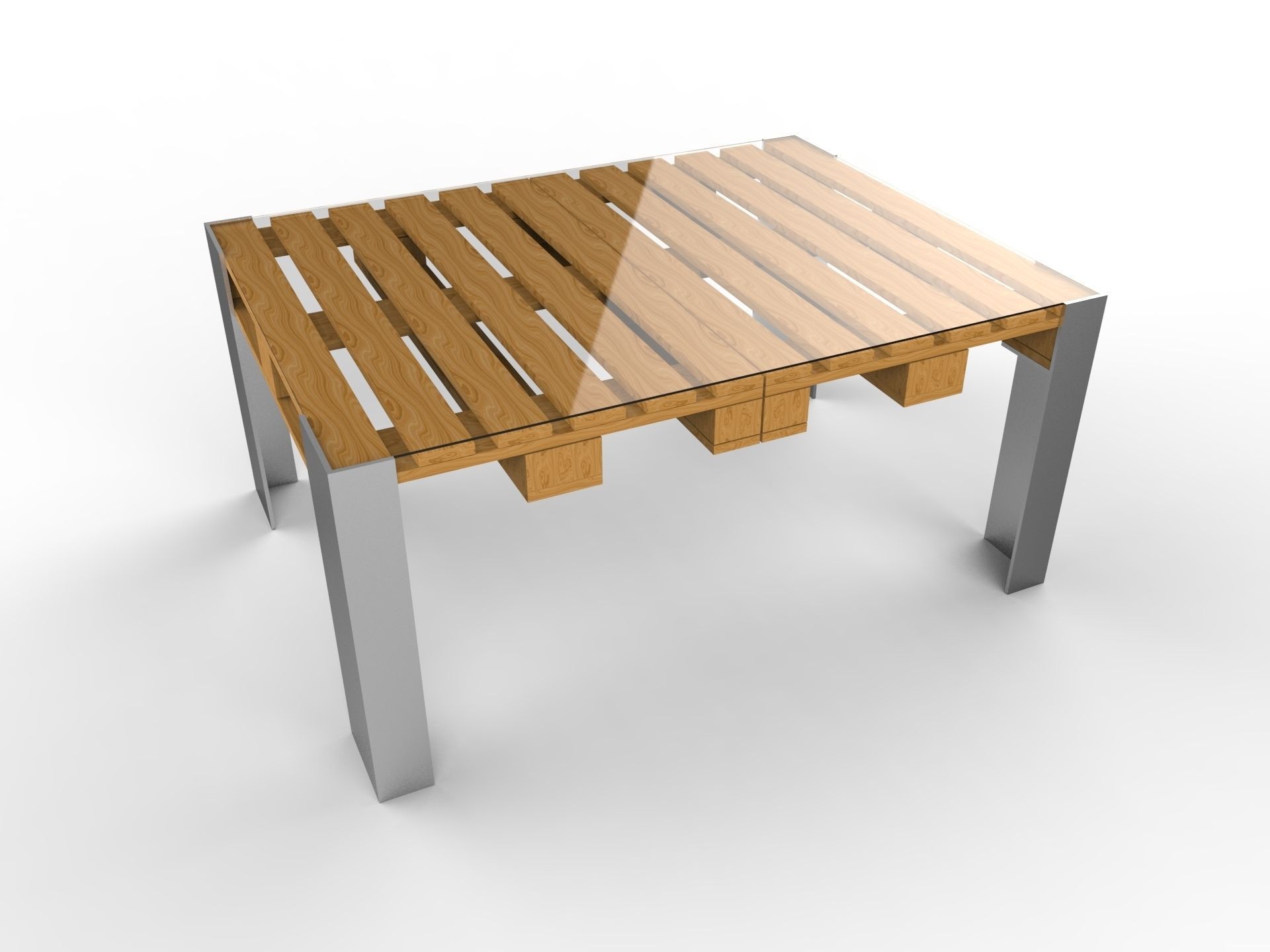 Europallete Table  3D model_2