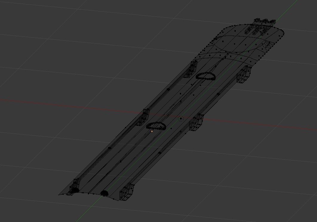 TV remote battery cover Free 3D model_3