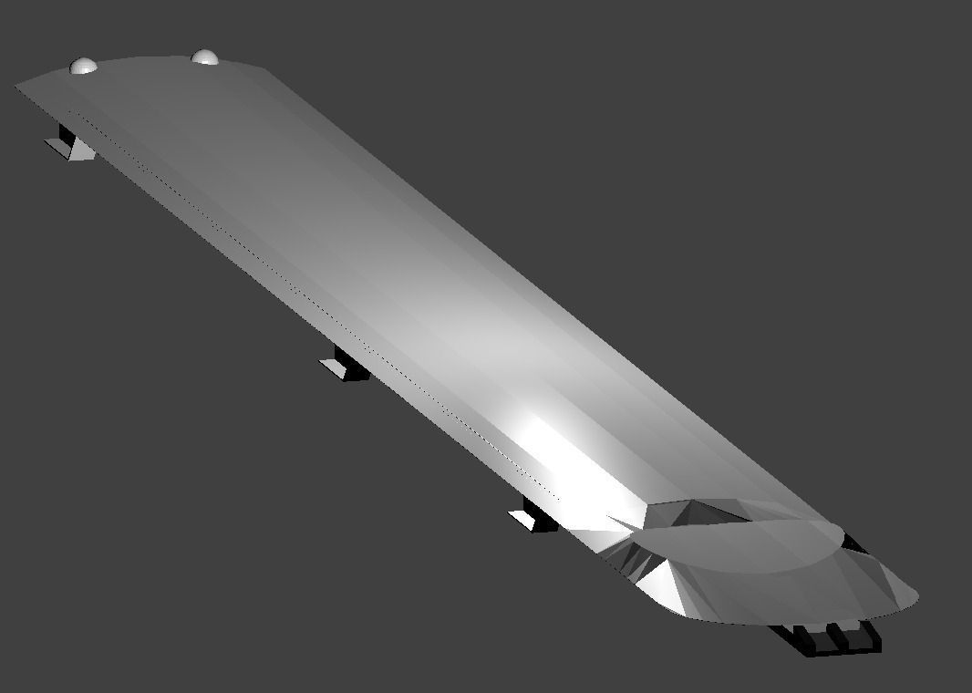 TV remote battery cover Free 3D model_8