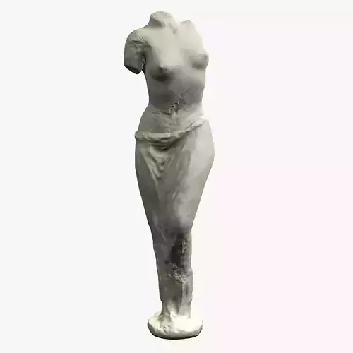Female Statue Low-poly 3D model Female Statue Low-poly 3D model