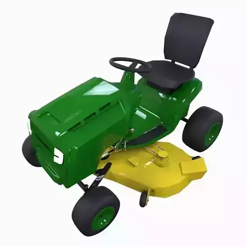 Ride On Lawn Mower Low-poly 3D model