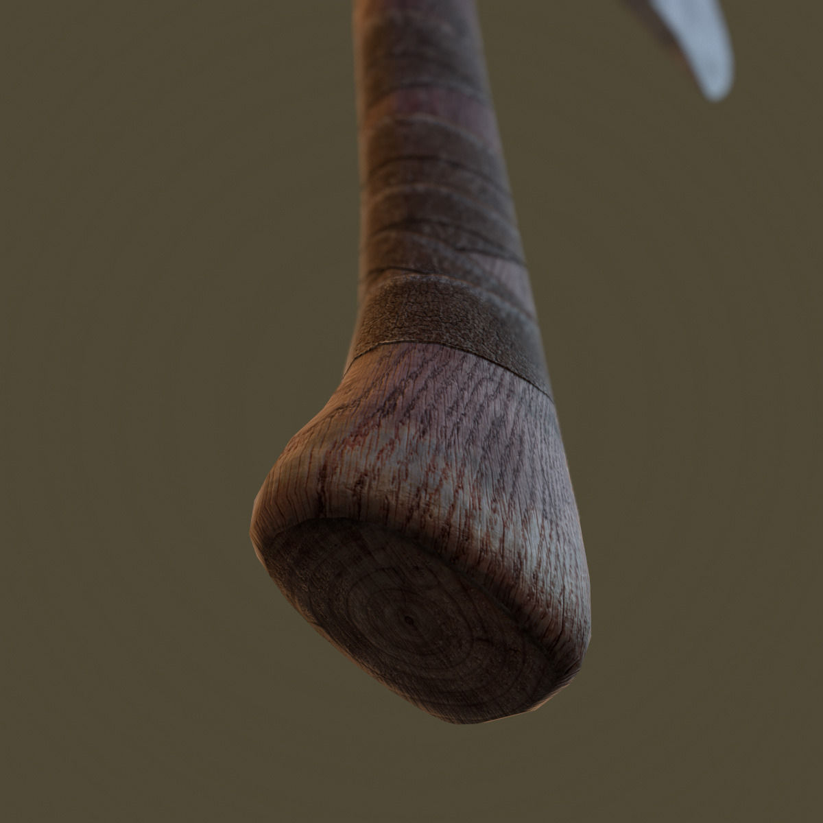 Tomahawk Axe Low-poly 3D model_12