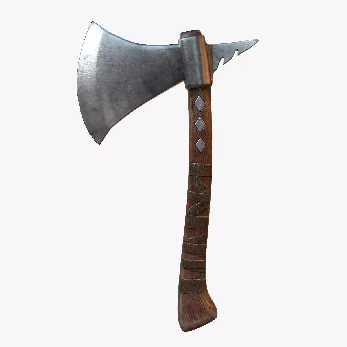Tomahawk Axe Low-poly 3D model_0