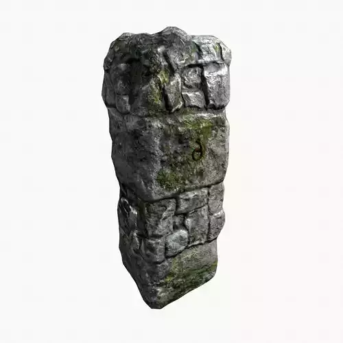 Mossy Stone Pillar