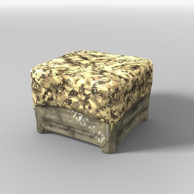 Covered Military Crate 3D model_9