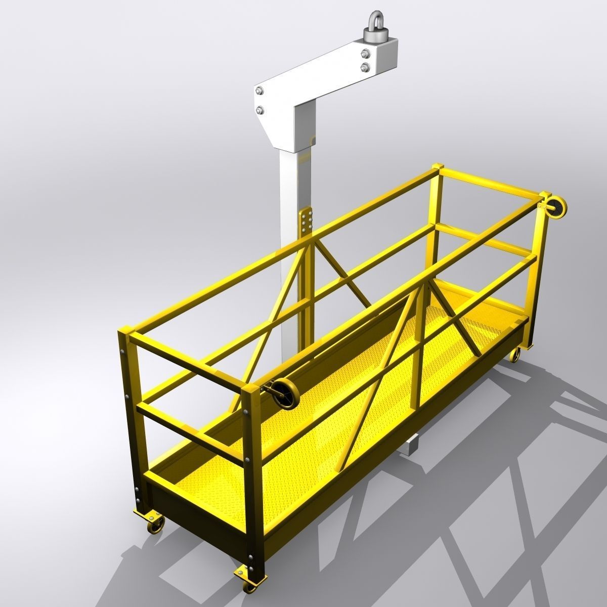 Window Cleaning Scaffold 3D model_1