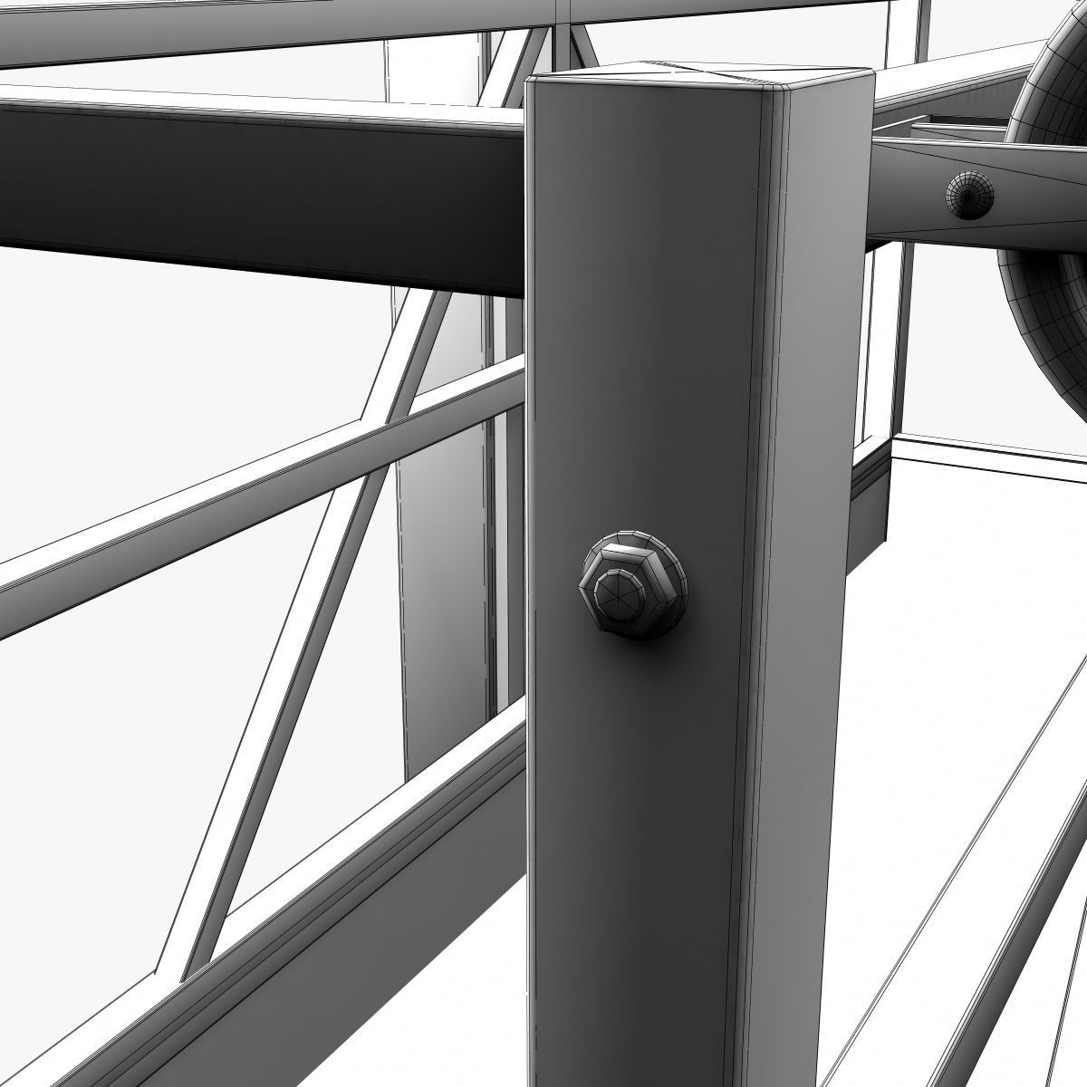 Window Cleaning Scaffold 3D model_11