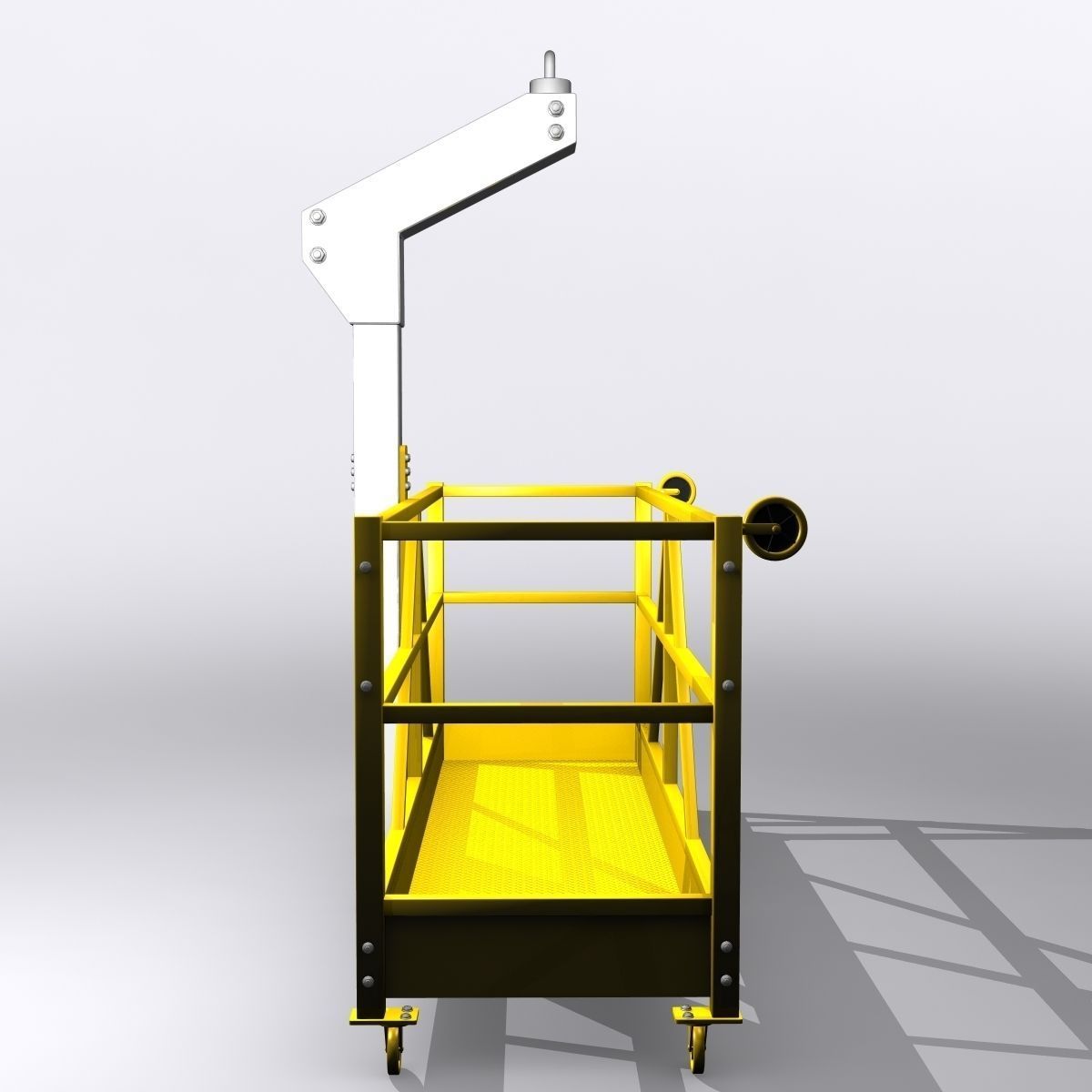 Window Cleaning Scaffold 3D model_2