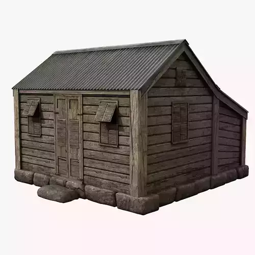 Old Chattel House 3D model