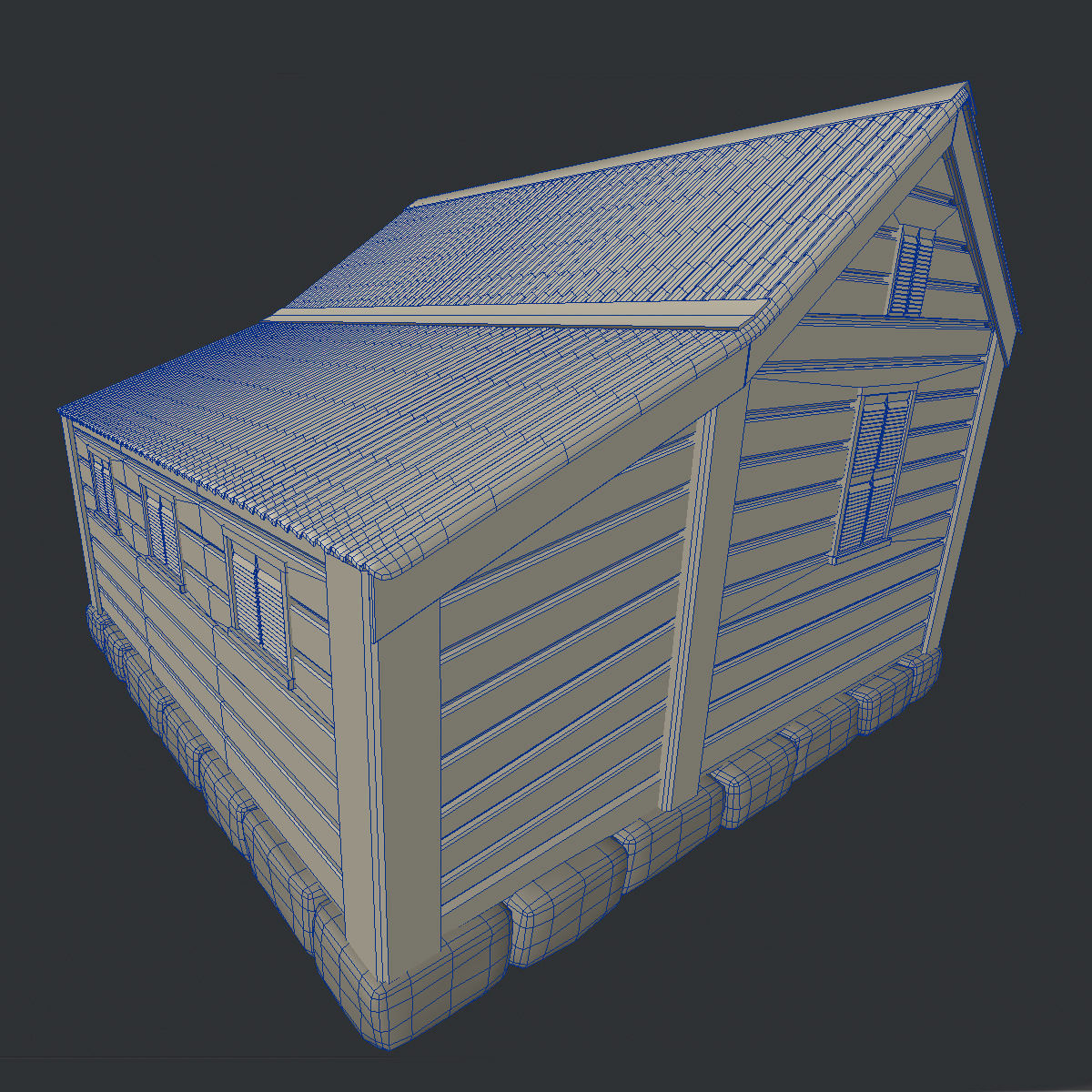Old Chattel House 3D model_9