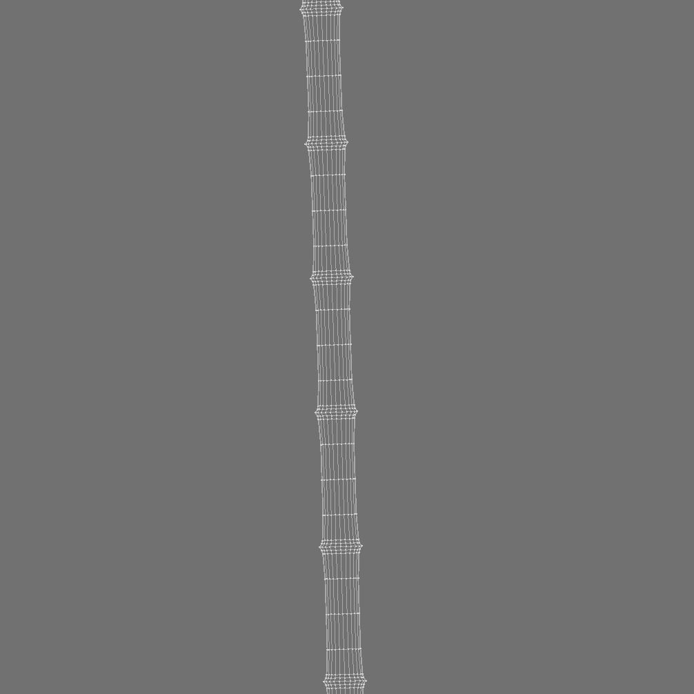 Bamboo trunk Low-poly 3D model_2