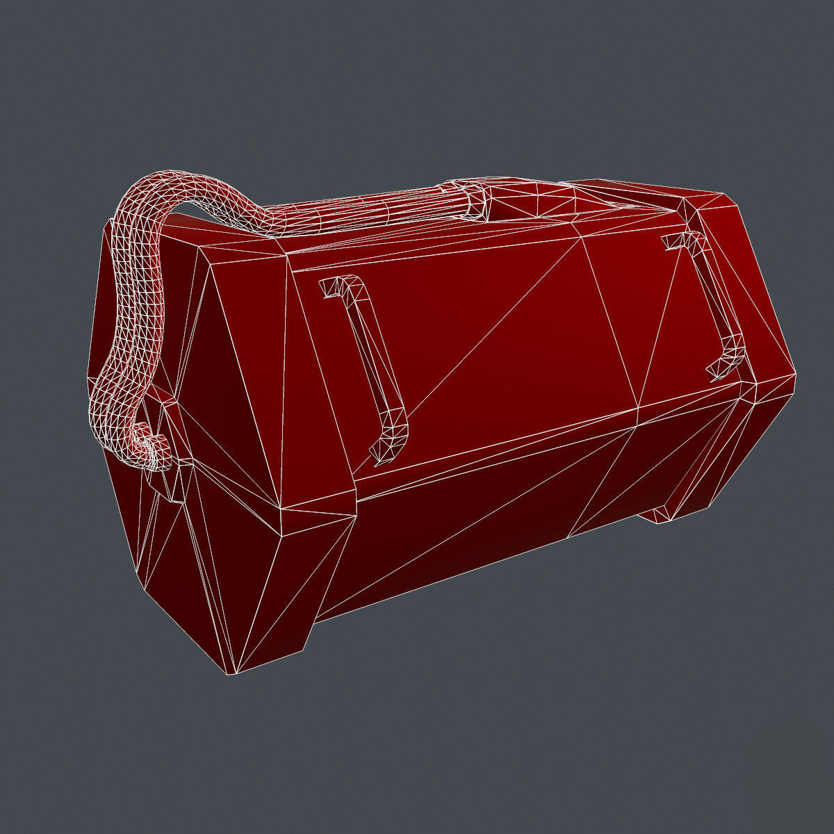 Sci Fi Container Low-poly 3D model_11