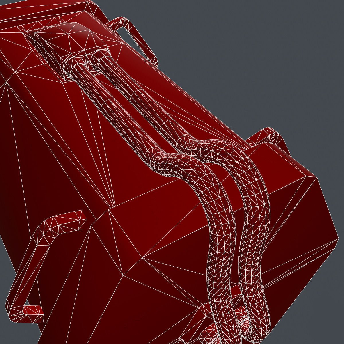 Sci Fi Container Low-poly 3D model_10