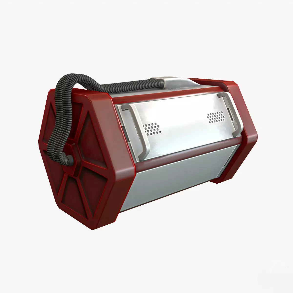 Sci Fi Container Low-poly 3D model_0