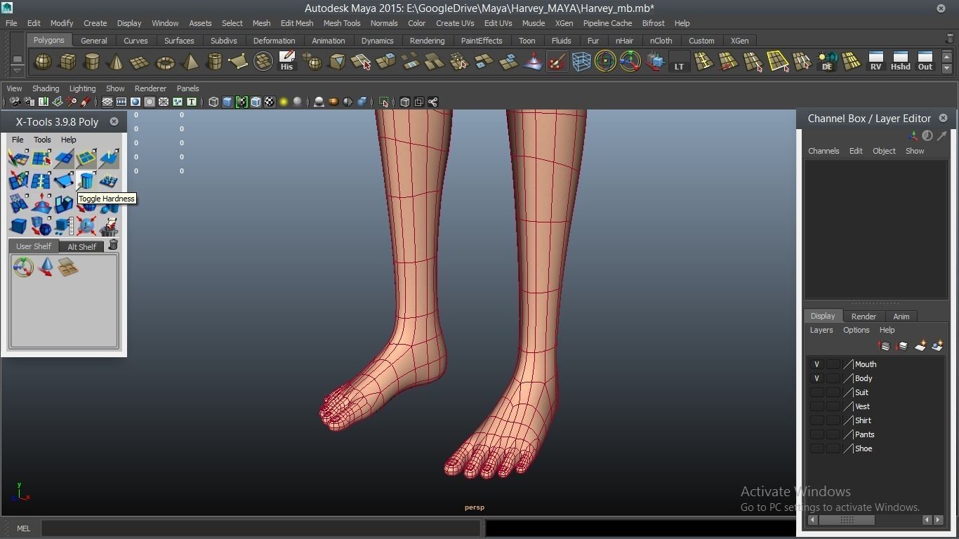 Harvey cartoon Male Character 3D model_30