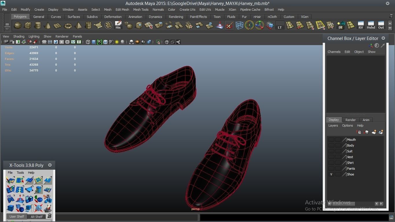 Harvey cartoon Male Character 3D model_62