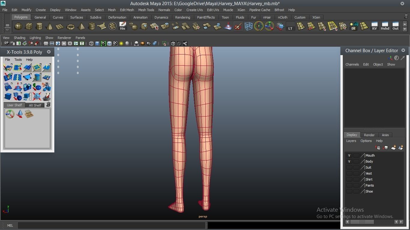 Harvey cartoon Male Character 3D model_27
