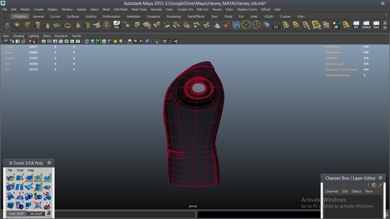 Harvey cartoon Male Character 3D model_34