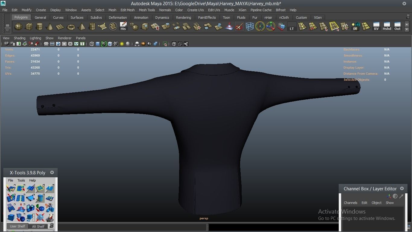 Harvey cartoon Male Character 3D model_35