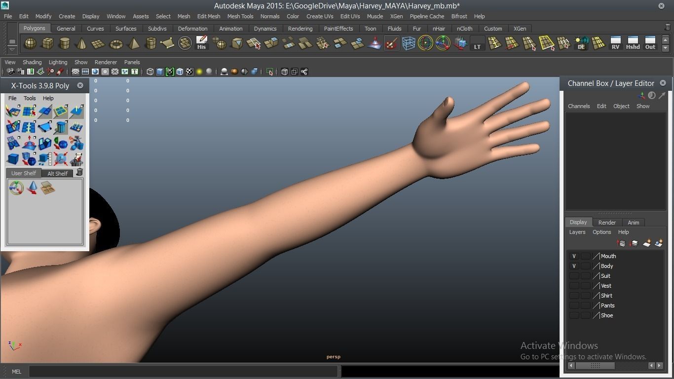 Harvey cartoon Male Character 3D model_19