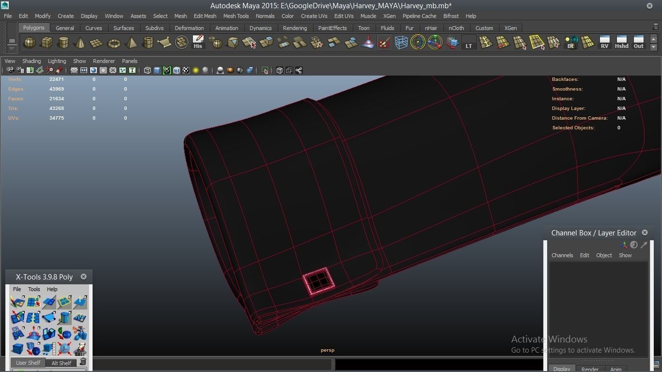 Harvey cartoon Male Character 3D model_50