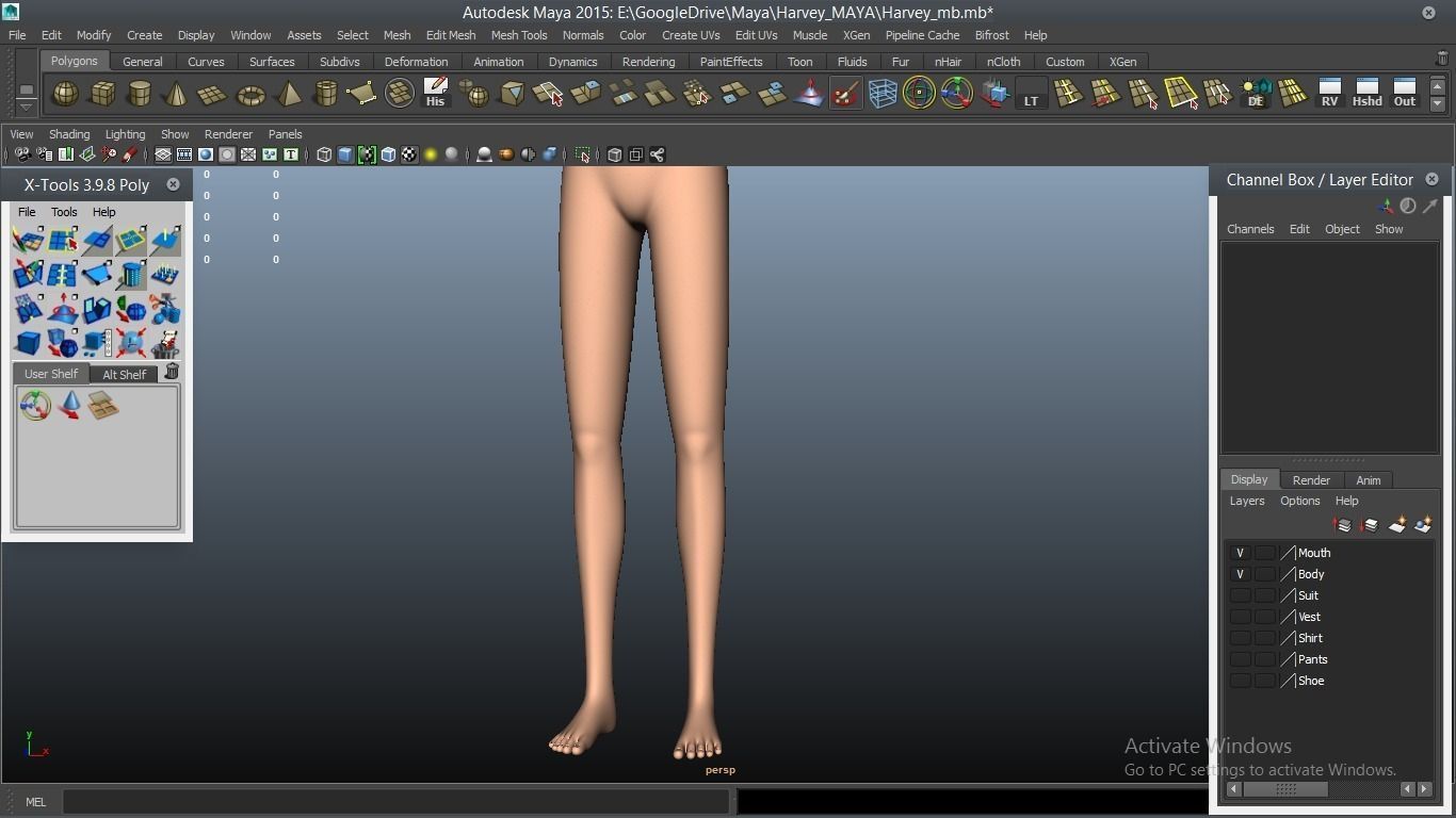 Harvey cartoon Male Character 3D model_26