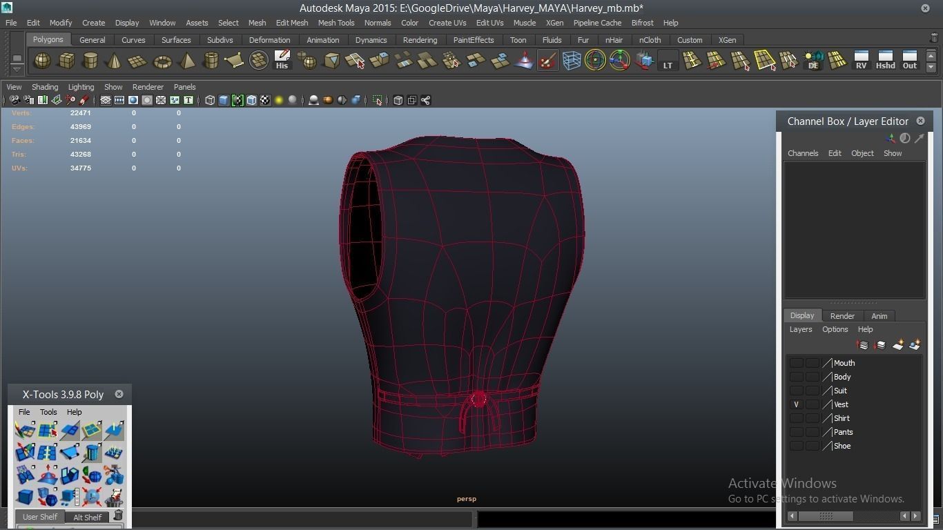 Harvey cartoon Male Character 3D model_42