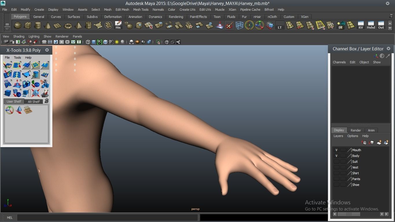 Harvey cartoon Male Character 3D model_17