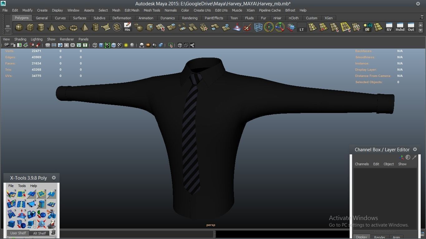 Harvey cartoon Male Character 3D model_43