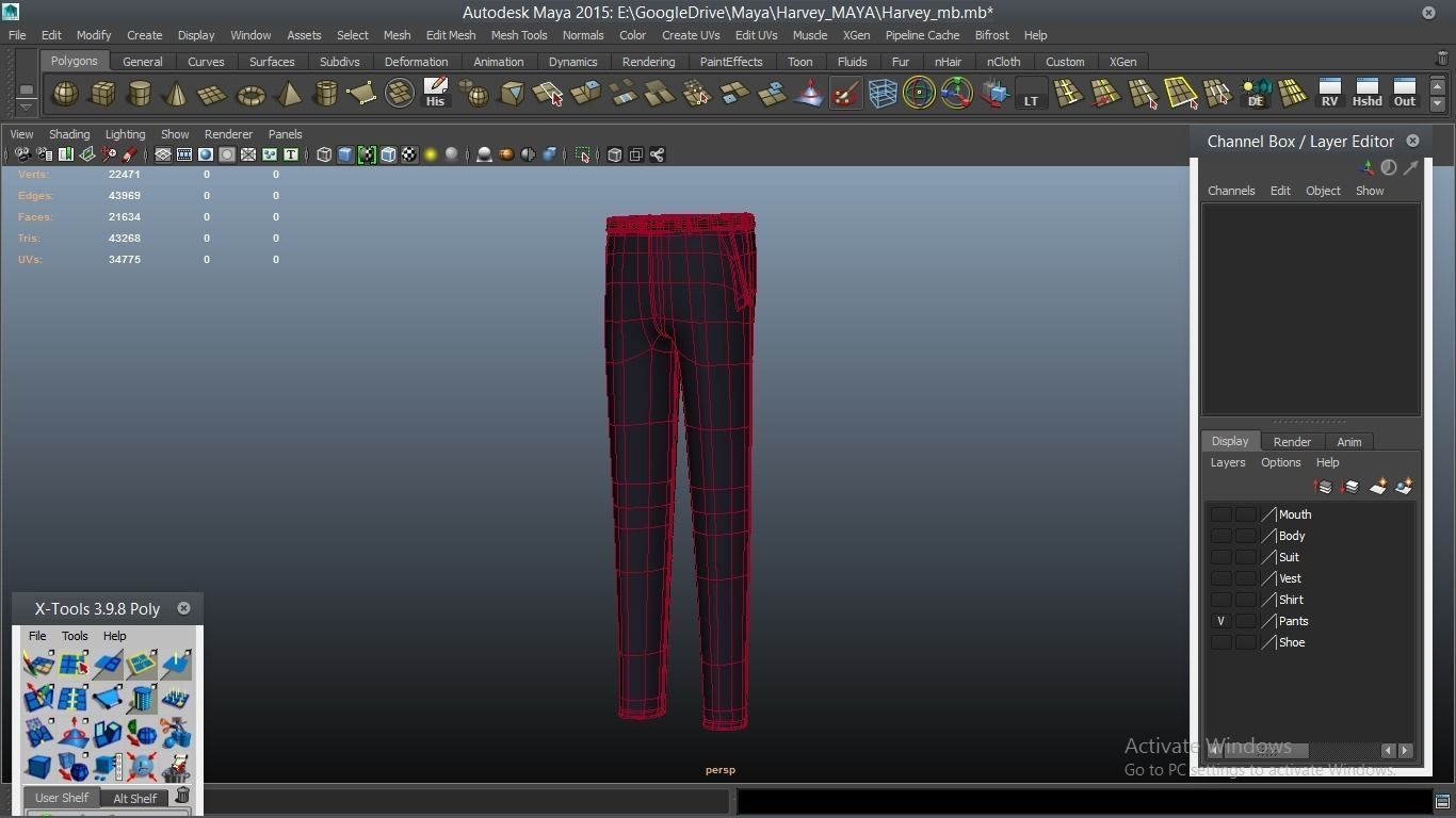 Harvey cartoon Male Character 3D model_54