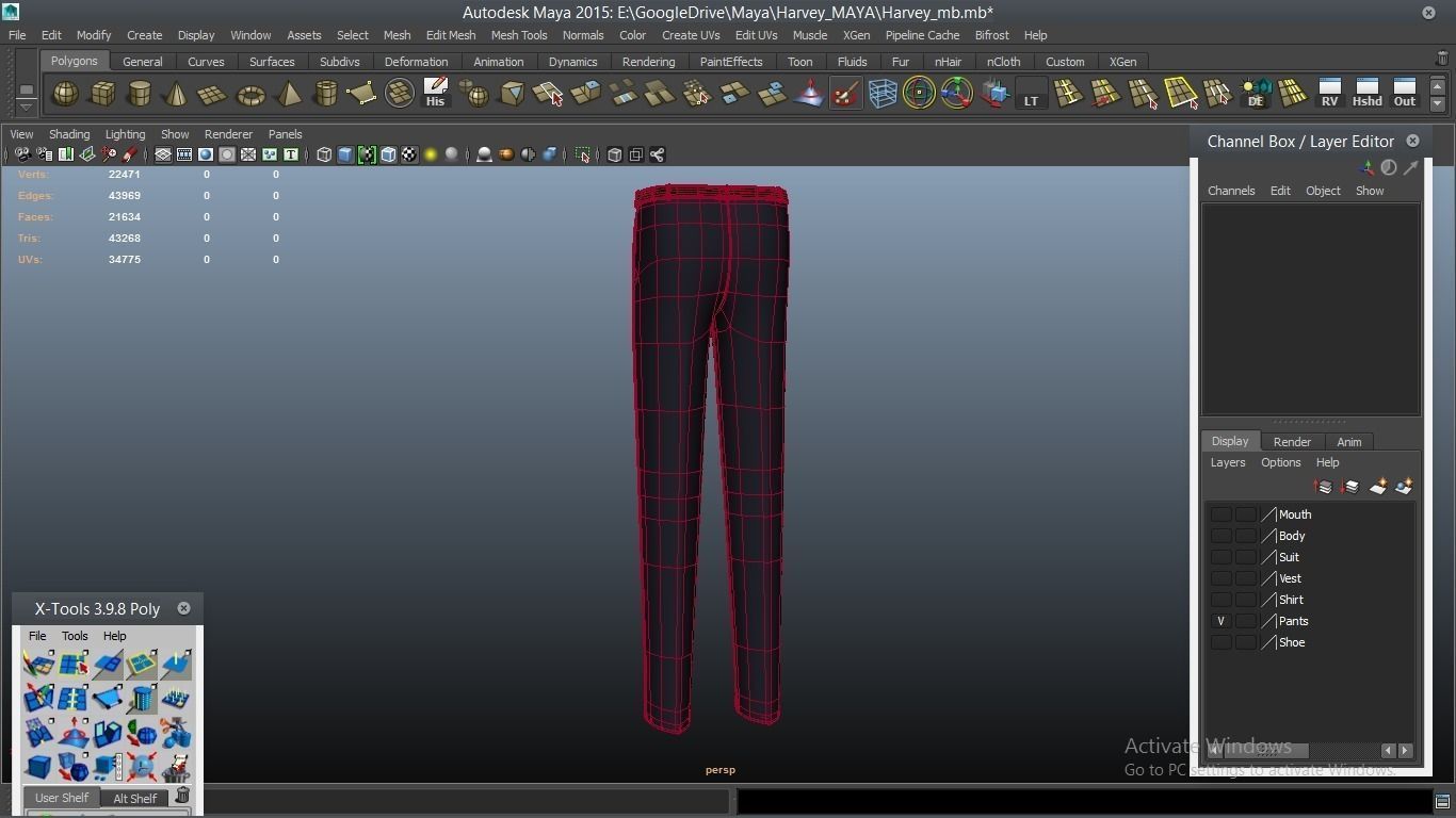 Harvey cartoon Male Character 3D model_60