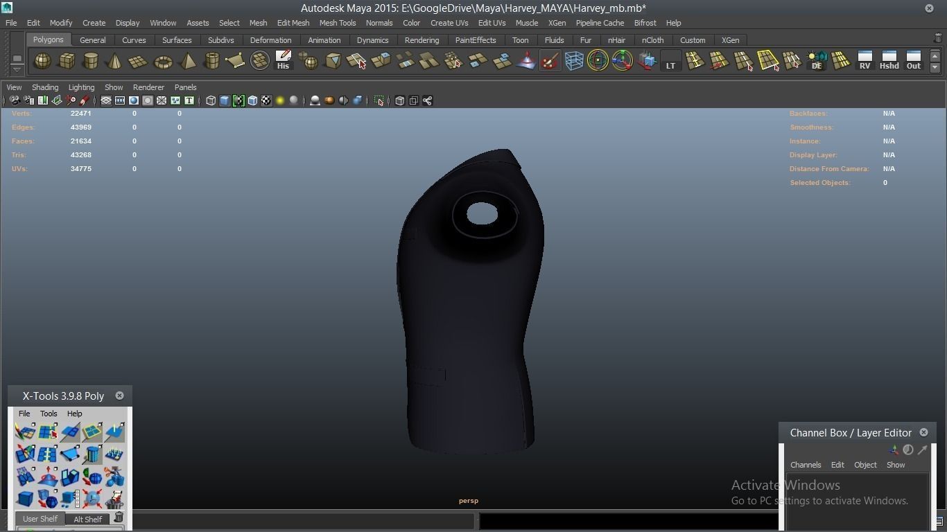 Harvey cartoon Male Character 3D model_33