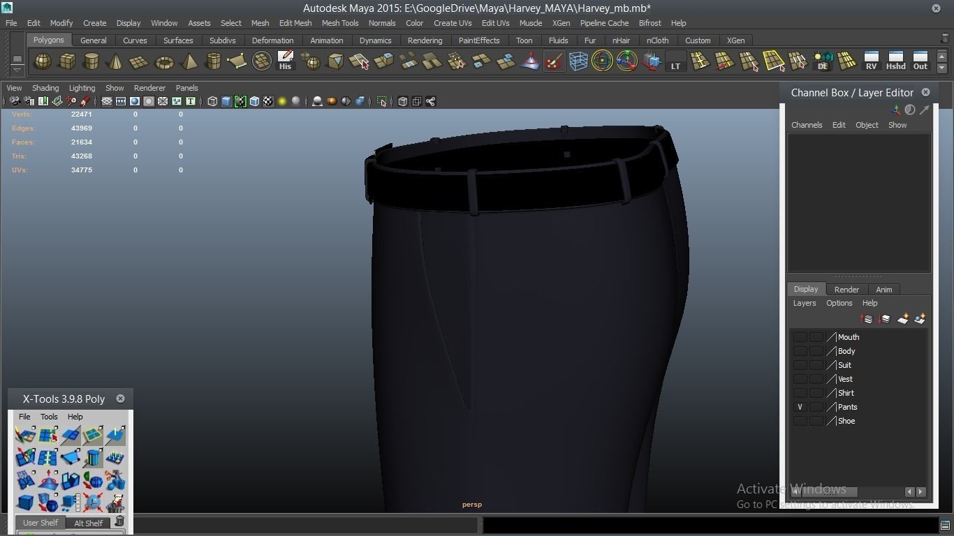 Harvey cartoon Male Character 3D model_58