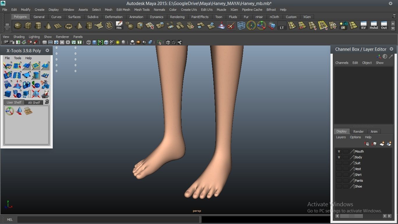 Harvey cartoon Male Character 3D model_29