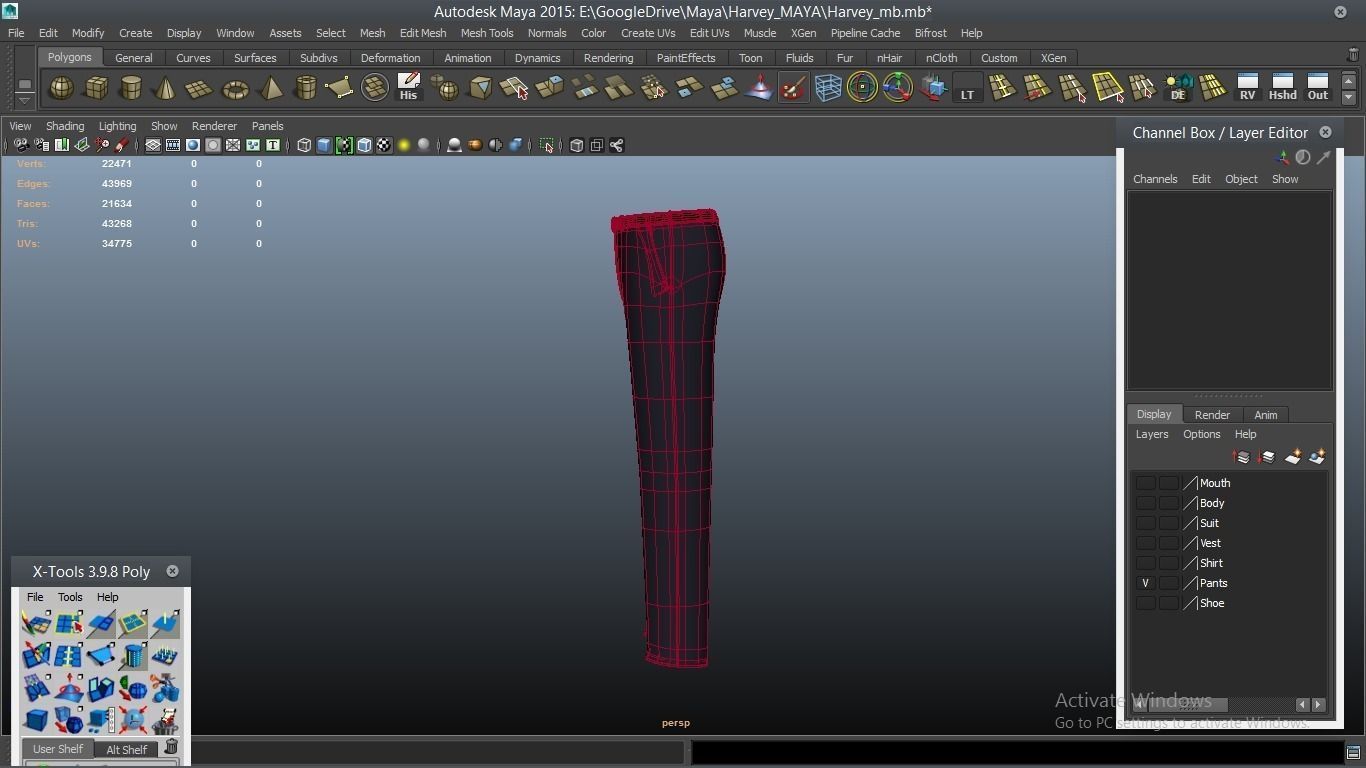 Harvey cartoon Male Character 3D model_56