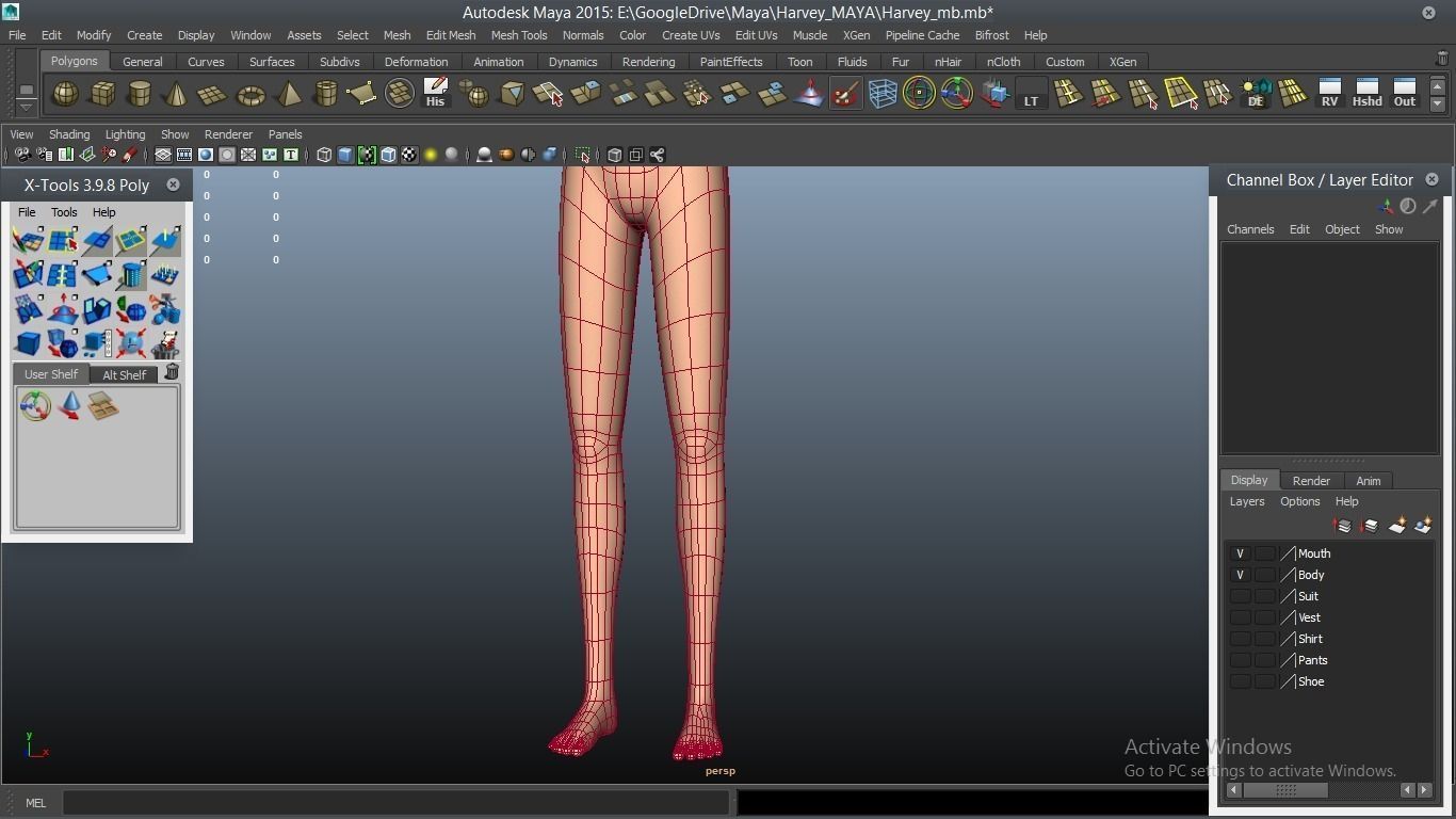 Harvey cartoon Male Character 3D model_25