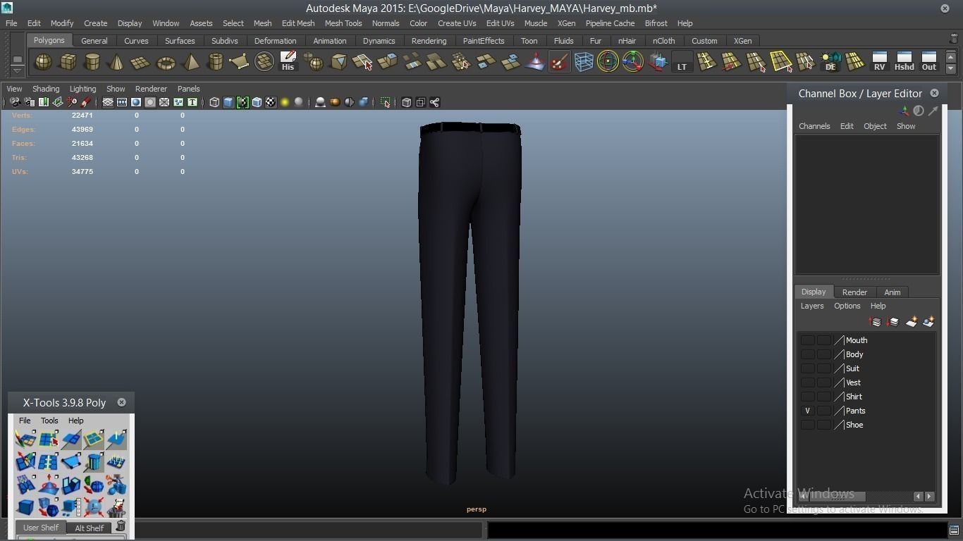 Harvey cartoon Male Character 3D model_59