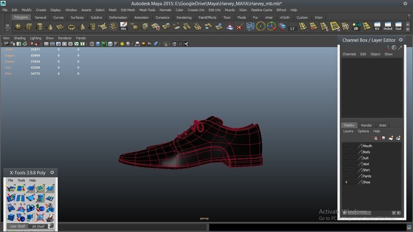 Harvey cartoon Male Character 3D model_63