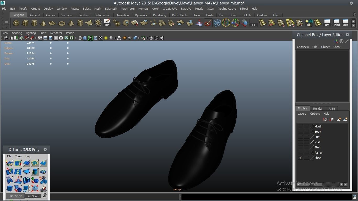 Harvey cartoon Male Character 3D model_61