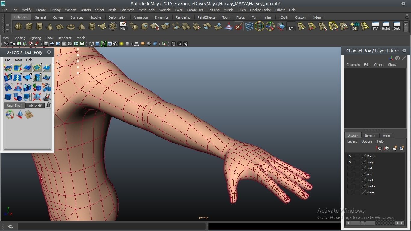 Harvey cartoon Male Character 3D model_18